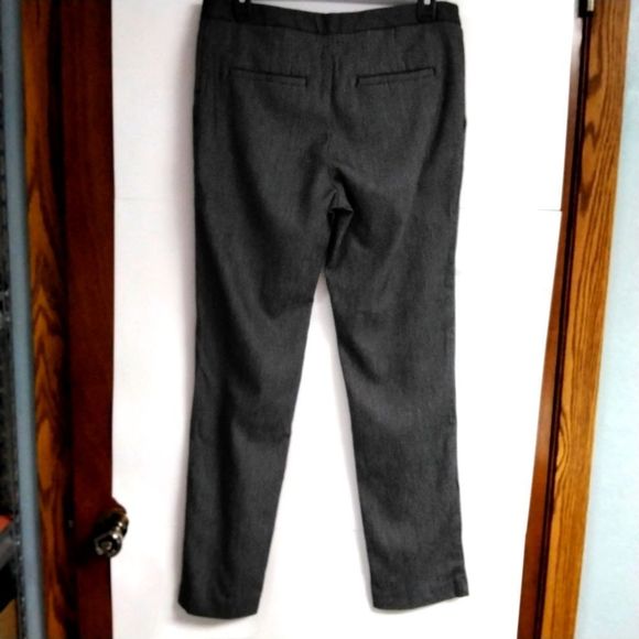 Trouser Pant Mario Serrani Italy  Black Tweed Zip Front Sz 6 Office Career - Picture 3 of 10